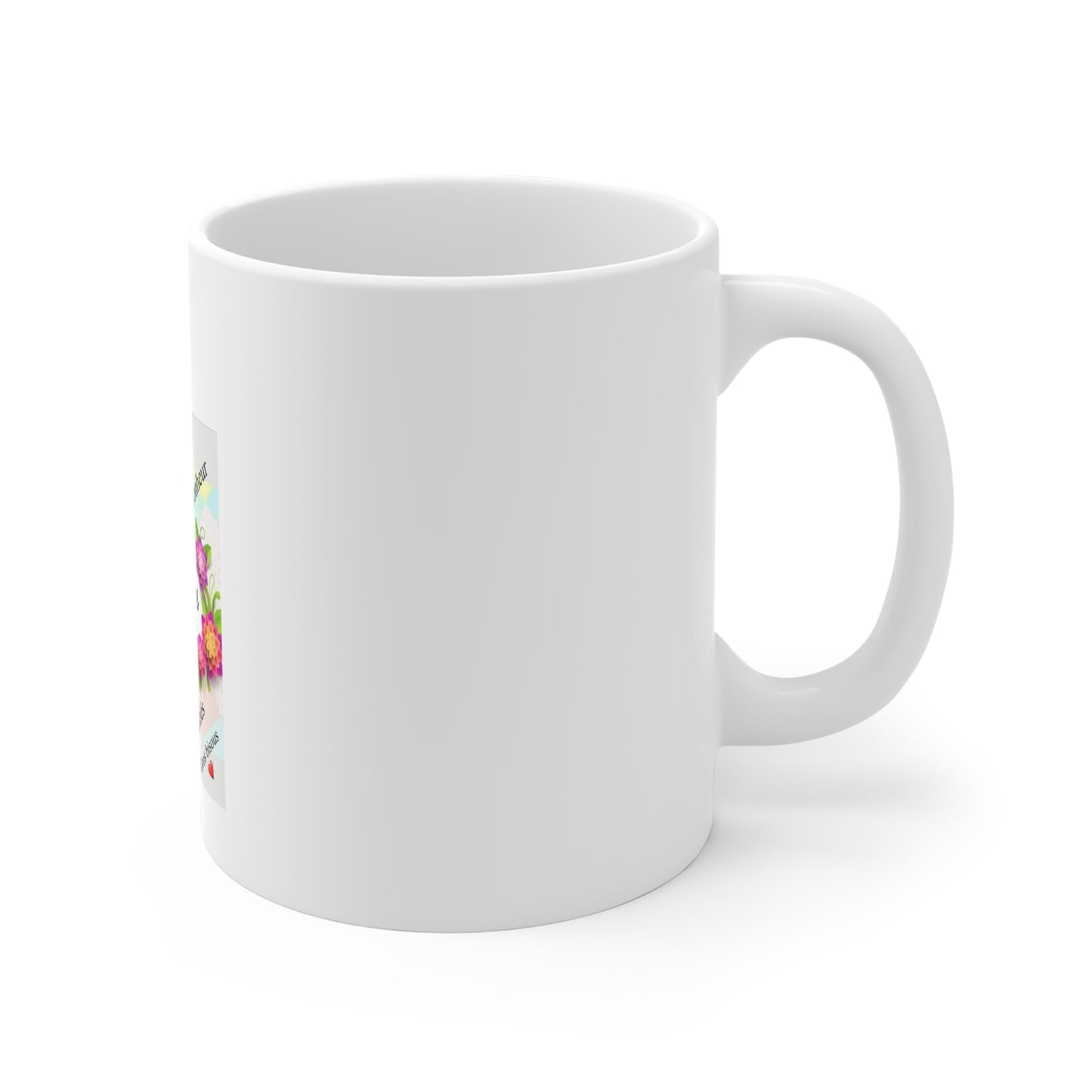 Floral Mother's Day Ceramic Mug | Joyeuse Fête des Mères Gift
